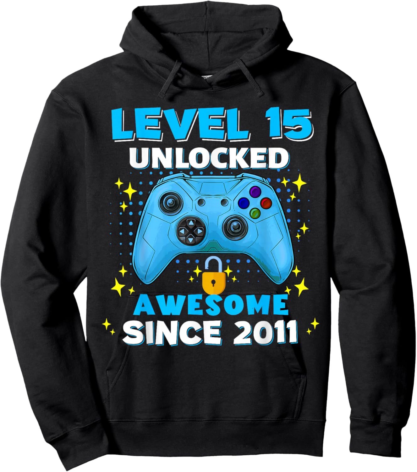 15th Birthday for Boys 15 Years Birthday Kids Gifts Hoodie - Hoodie | Black