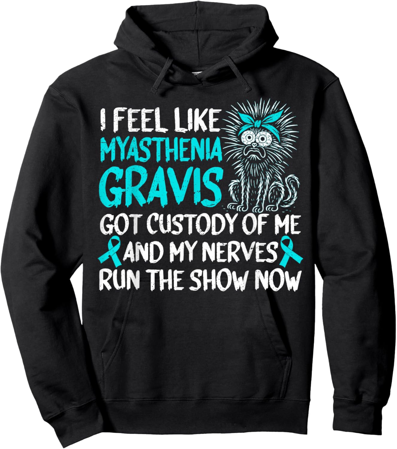 Funny Myasthenia Gravis Warrior Hoodie - Hoodie | Black