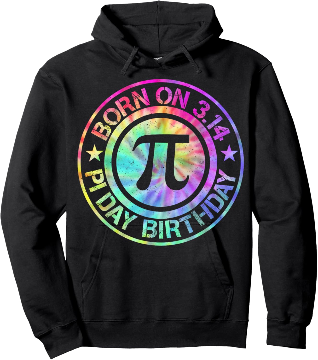 Born On 3.14 Pi Day Birthday Bday Math Men Women Kids Hoodie - Hoodie | Black