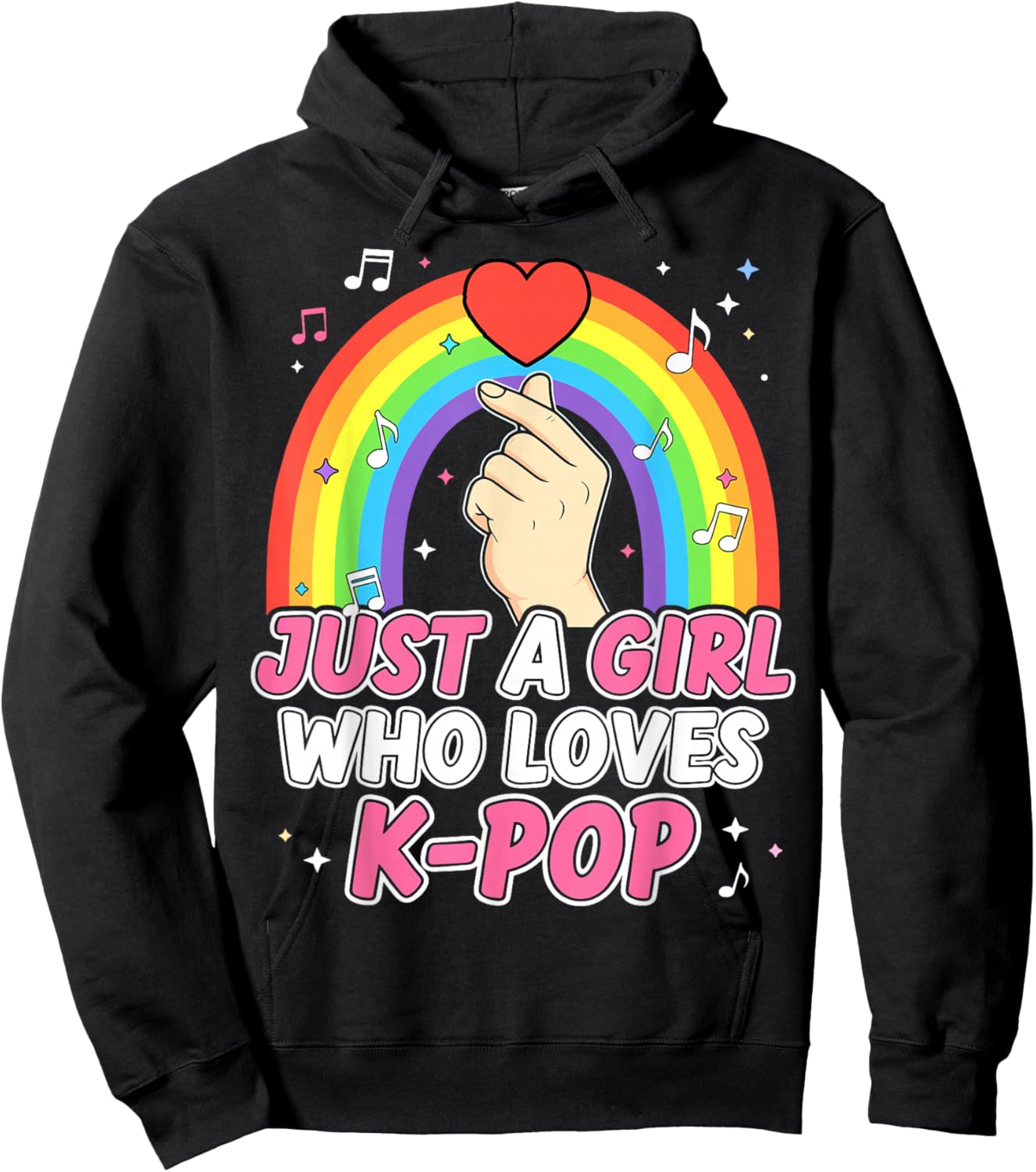 Just A Girl Who Loves K-Pop Hoodie - Hoodie | Black