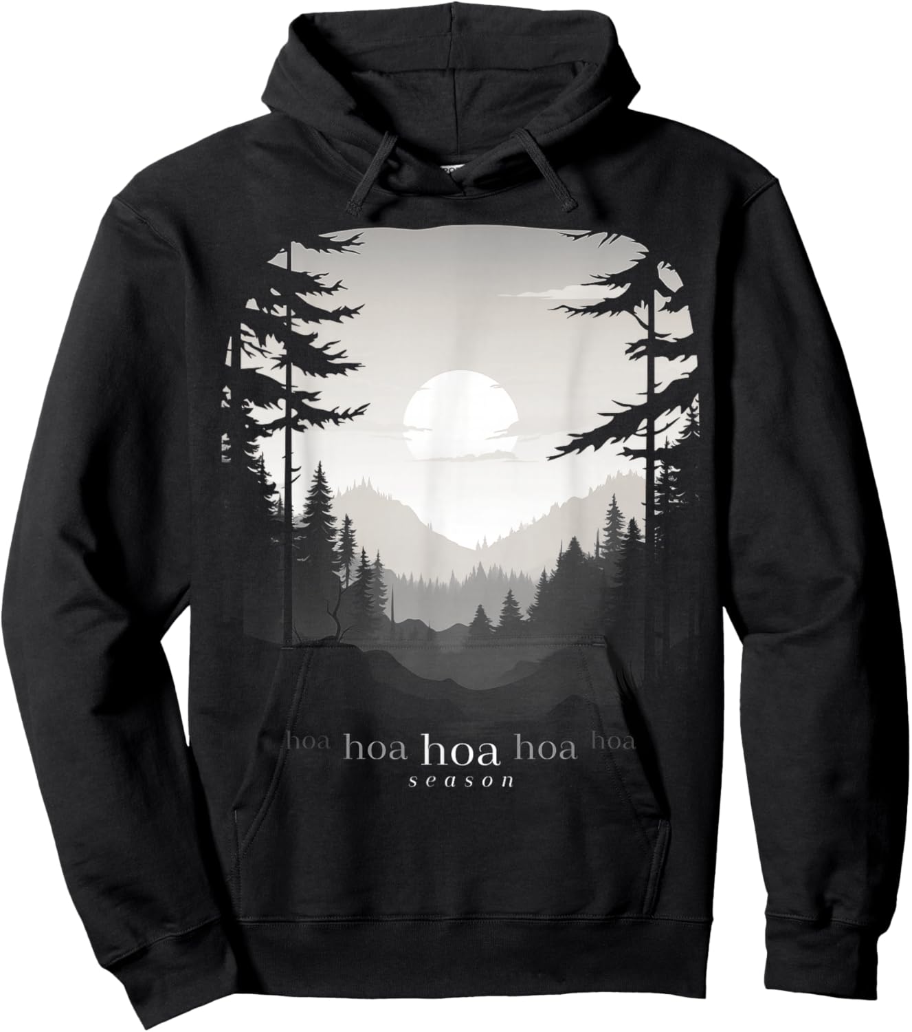 HOA HOA HOA HOA HOA Season Autumn Fall Mist Trendy Hoodie - Hoodie | Black