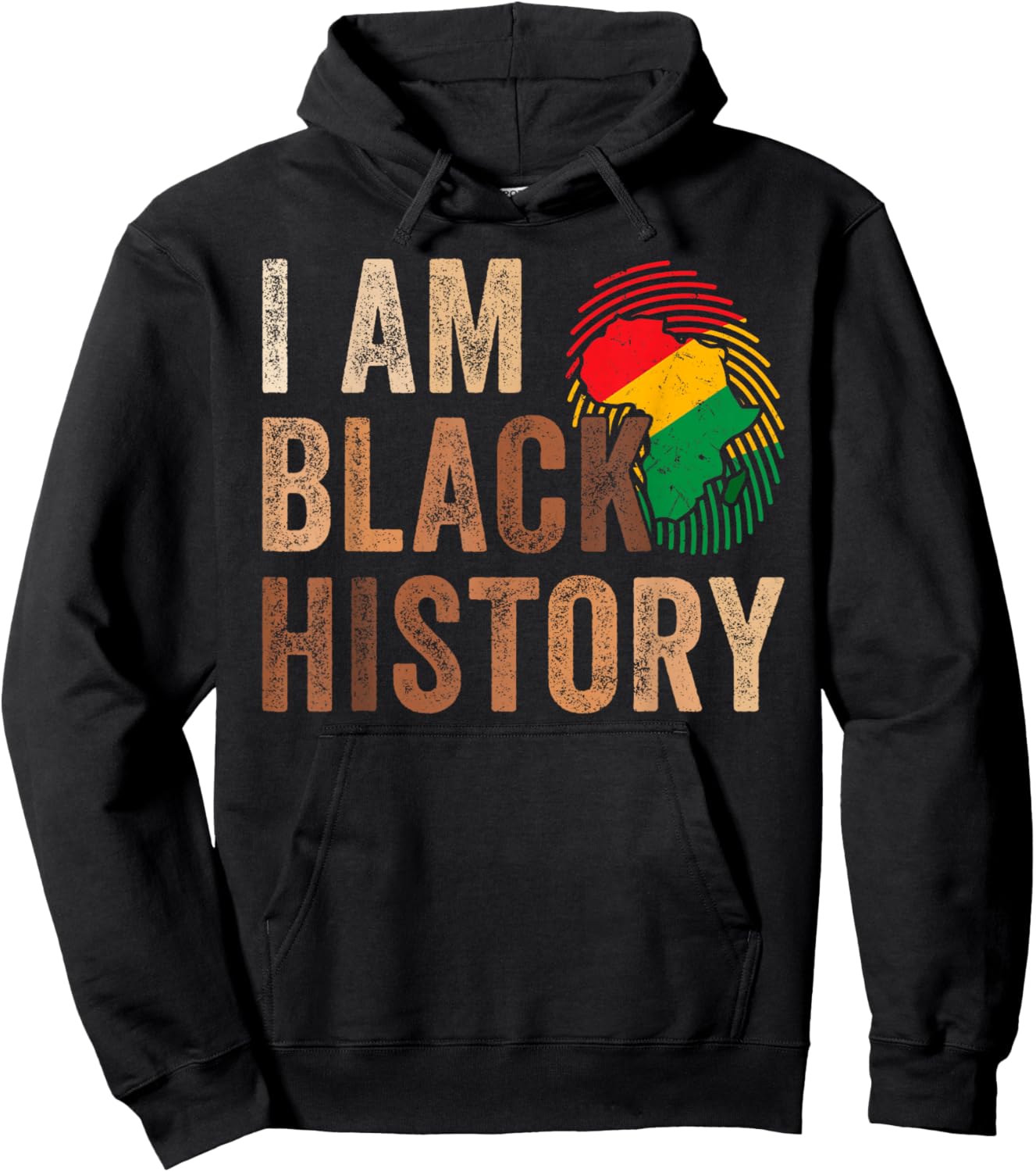 I Am Black History Month African American DNA Melanin Pride Hoodie - Hoodie | Black