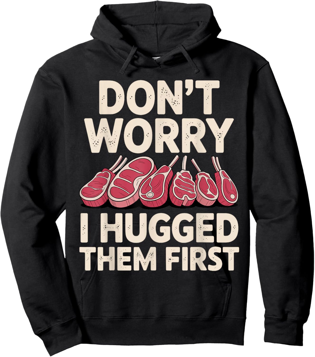 Funny Butcher Design Women Butchery Meat Butcher Hoodie - Hoodie | Black