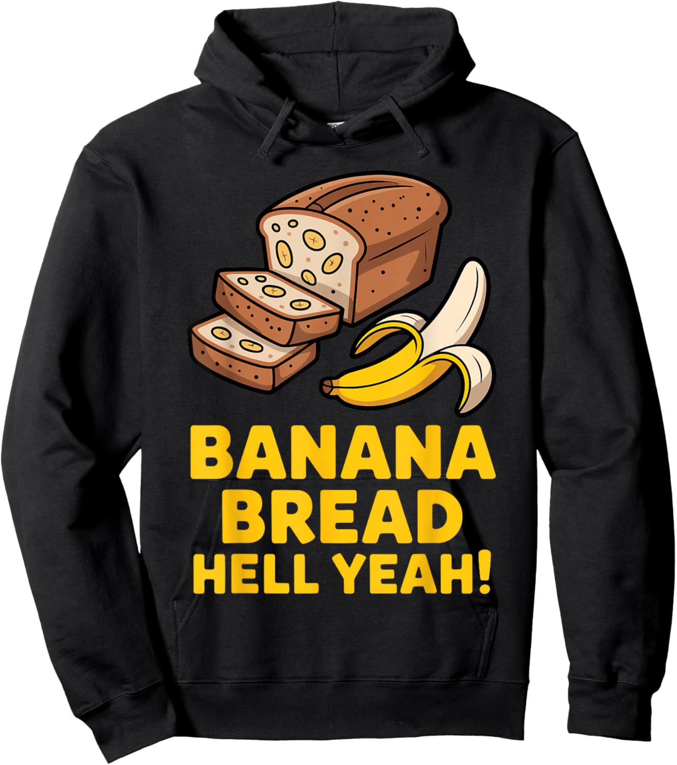 Best Banana Bread Art Women Baker Banana Bread Lover Hoodie - Hoodie | Black
