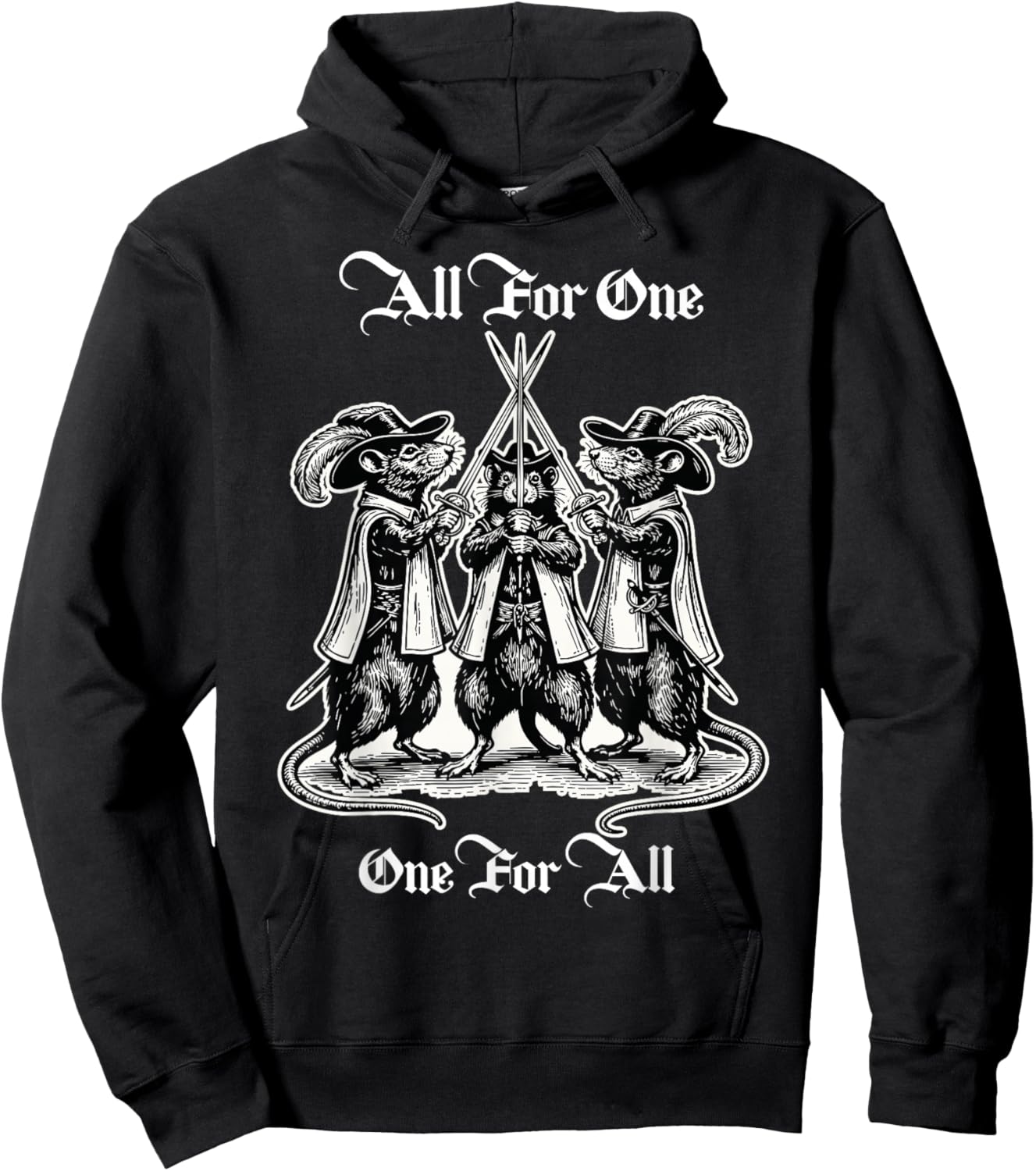 The Three Musketeers as Rats Hoodie - Hoodie | Black