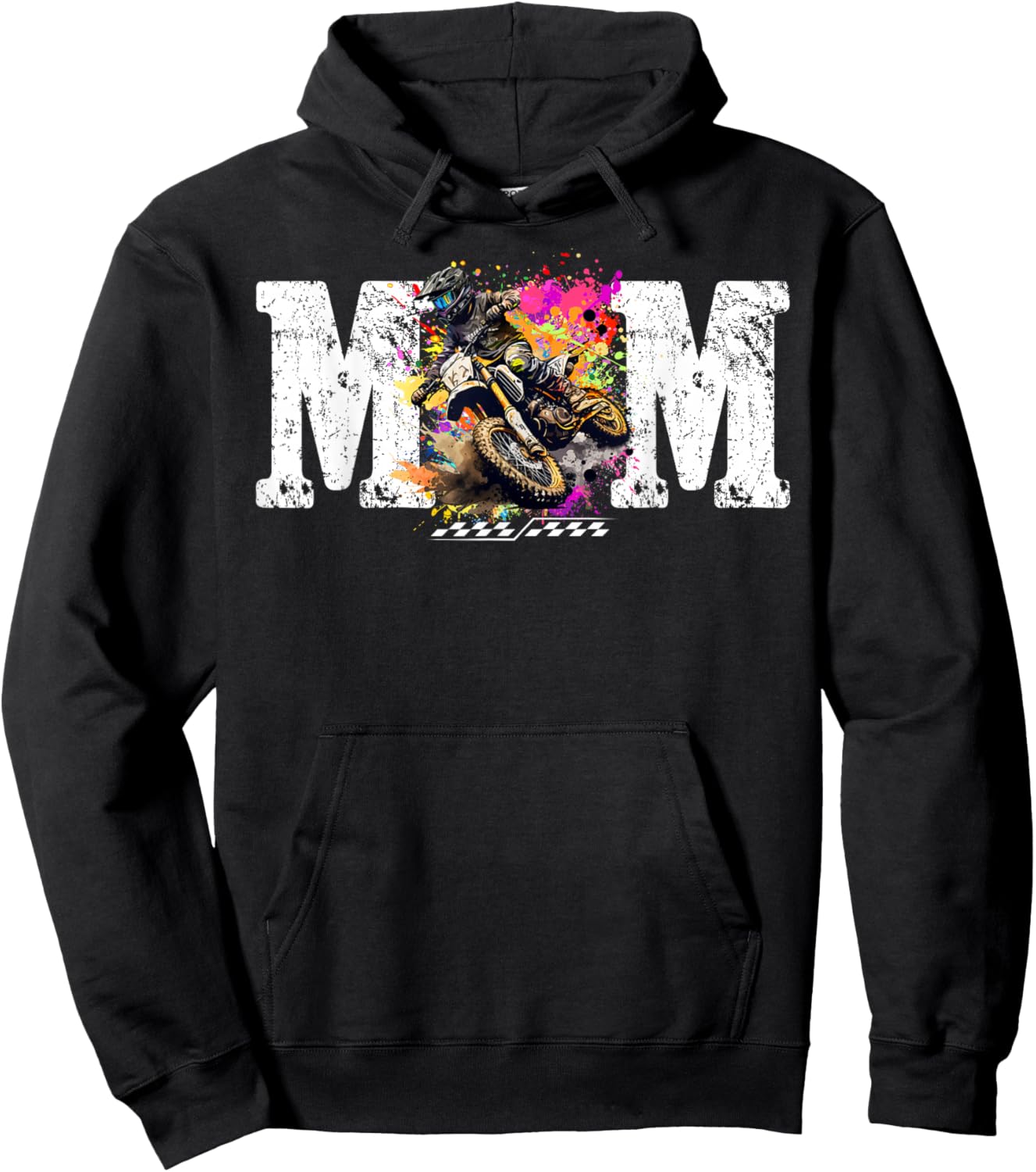 Mom Motocross Birthday Hoodie - Hoodie | Black