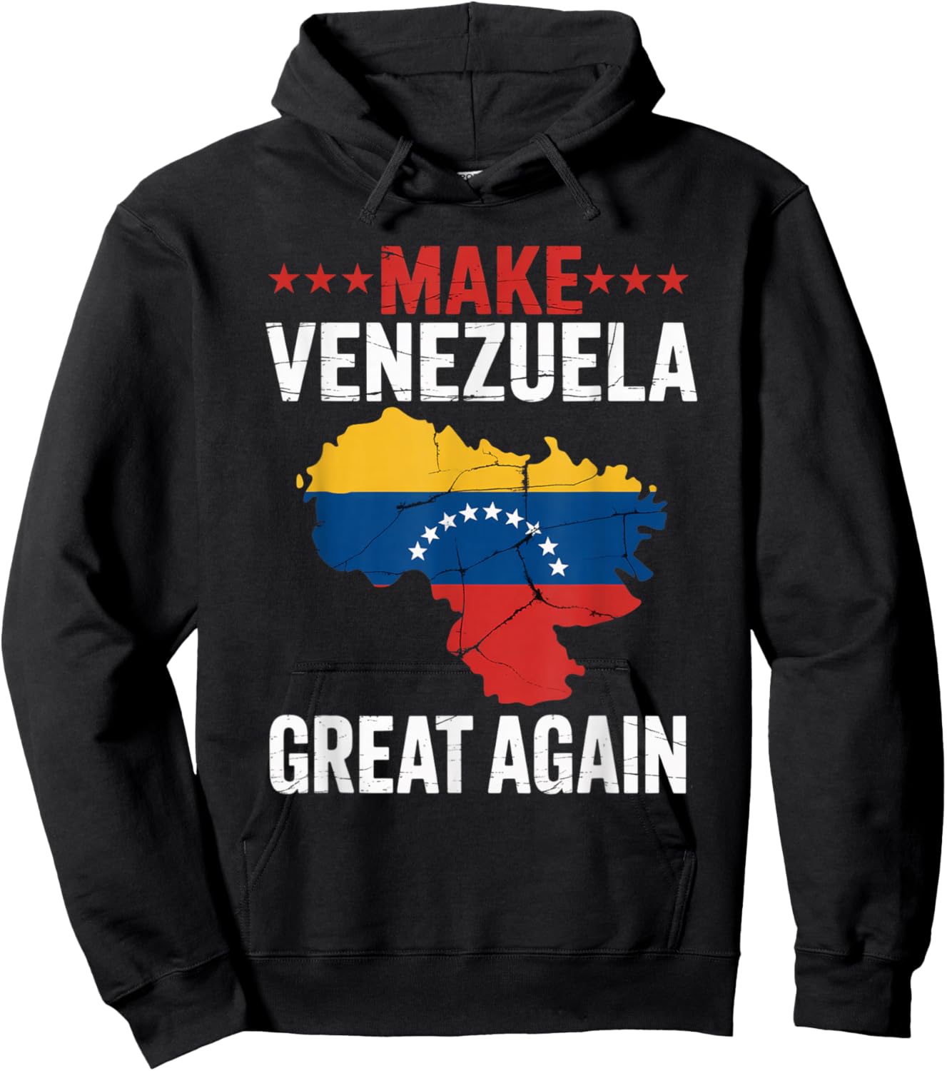 Make Venezuela Great Again Venezuelan Freedom Liberty Flag Hoodie - Hoodie | Black