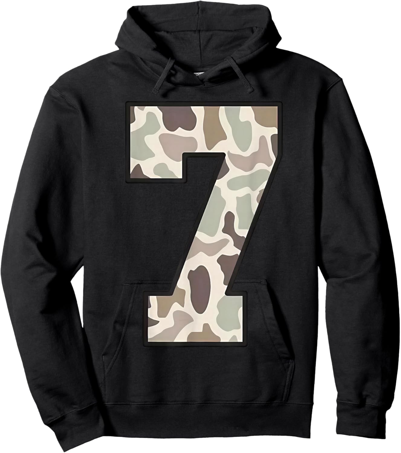 Camo Number 6 7 Funny Meme Halloween Costume Hoodie - Hoodie | Black