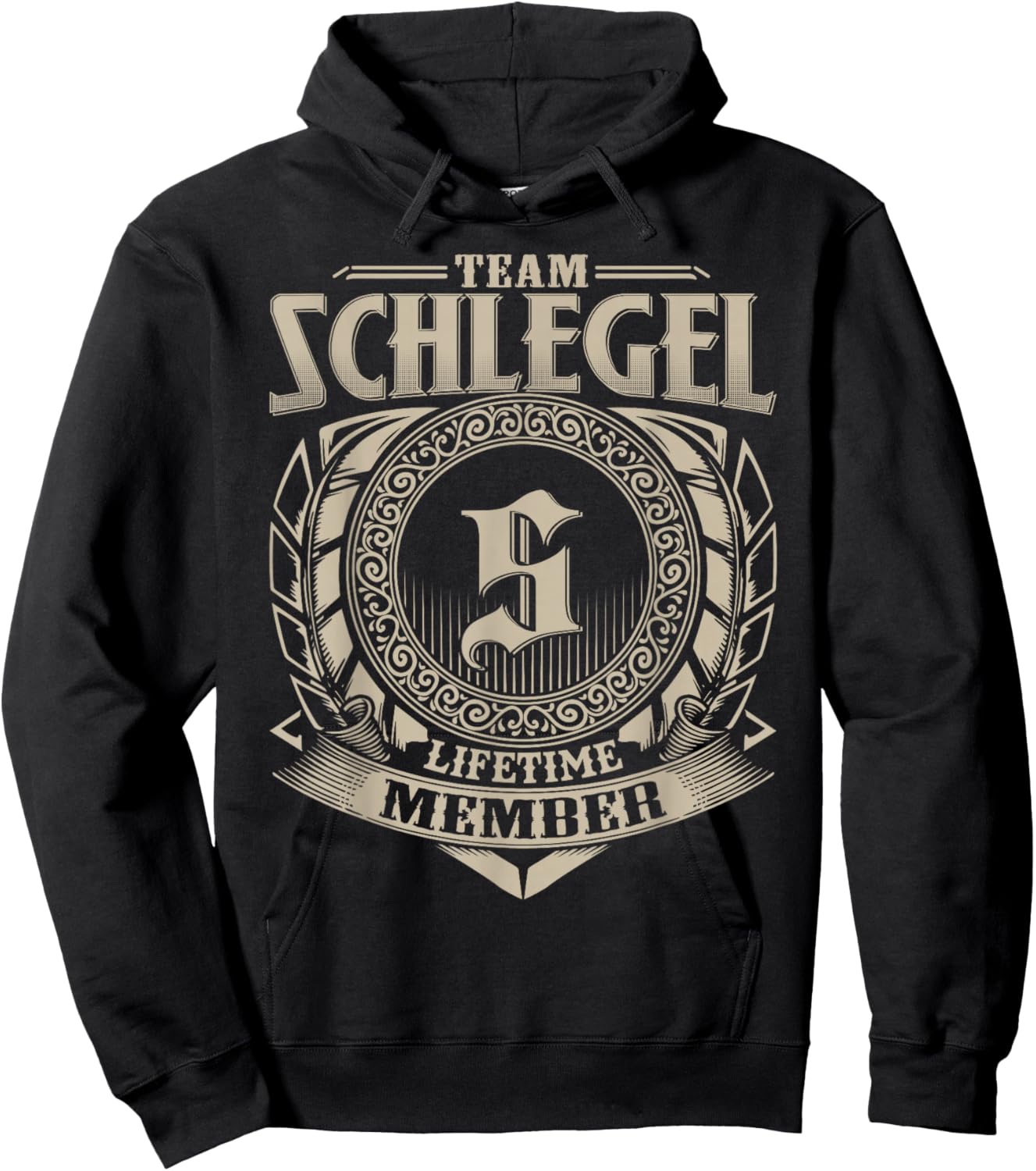 Team SCHLEGEL Lifetime Member SCHLEGEL Family Name Vintage Hoodie - Hoodie | Black