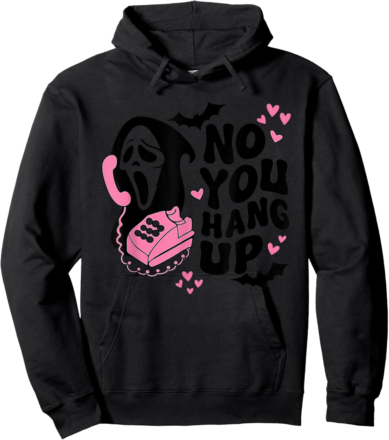 No You Hang up with Funny Saying Halloween Hersbt Hoodie - Hoodie | Black