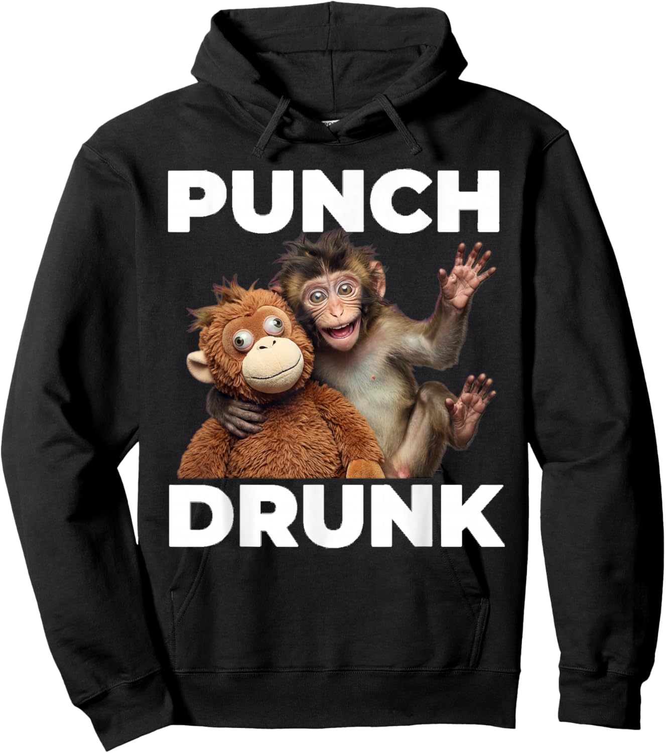 Punch the Monkey Punch Drunk Hoodie - Hoodie | Black