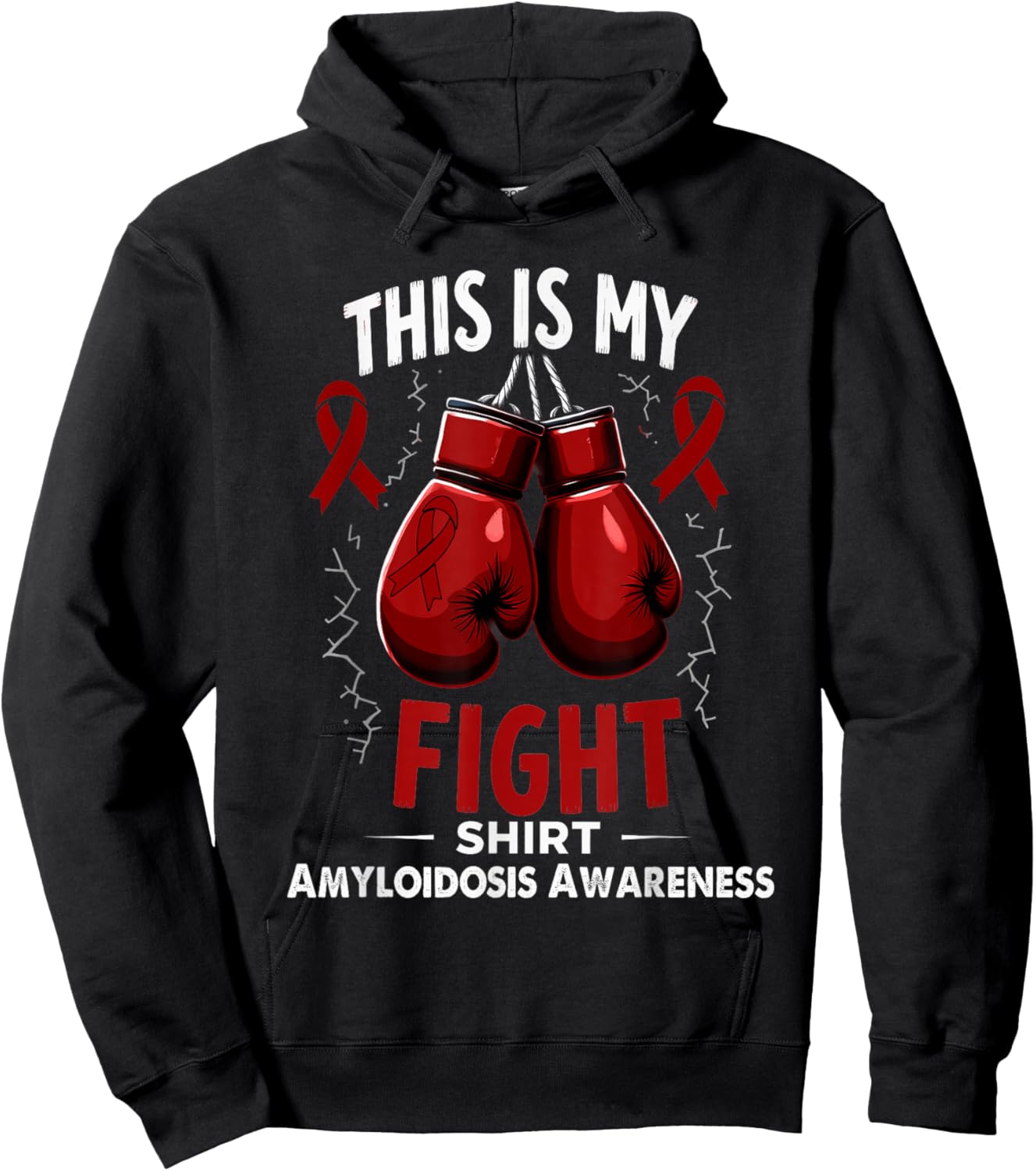 Amyloidosis Awareness This is My Fight Hoodie - Hoodie | Black