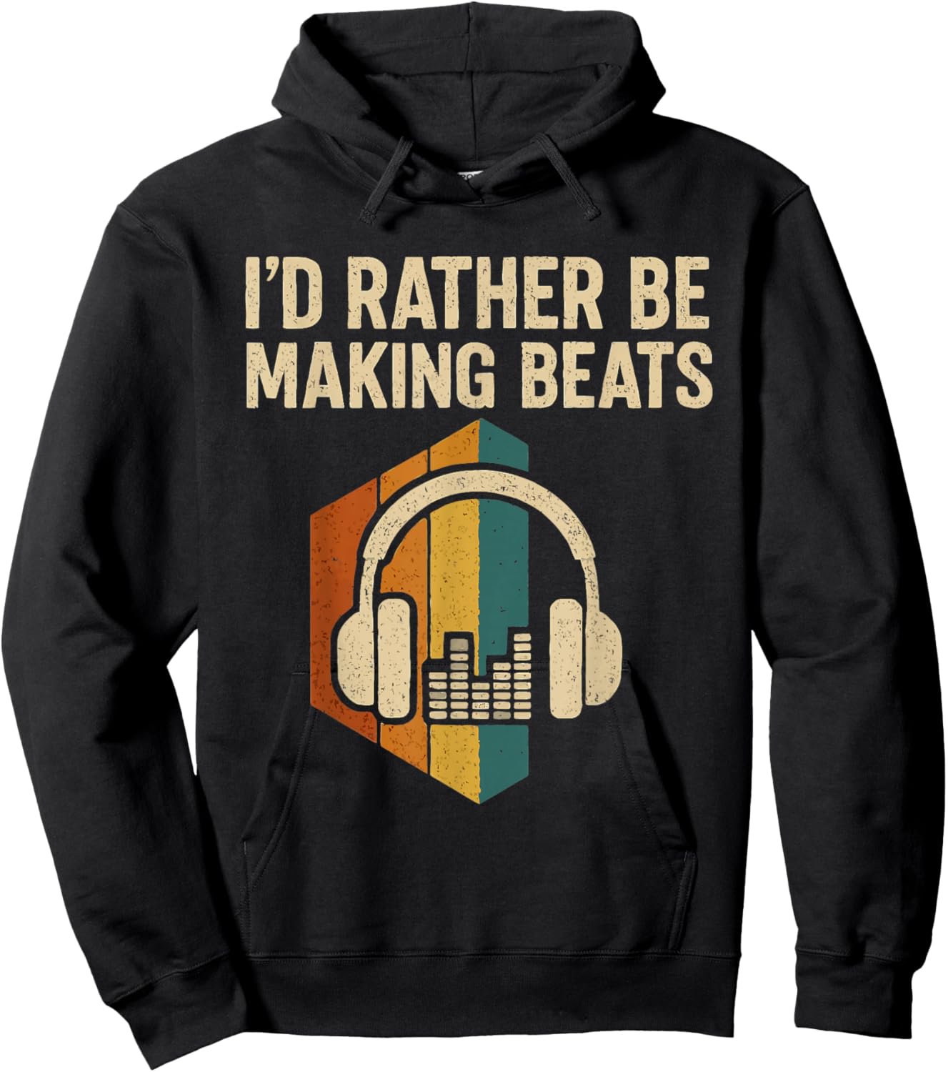 I'd Rather be Making Beats Beat Makers Music Producer Hoodie - Hoodie | Black