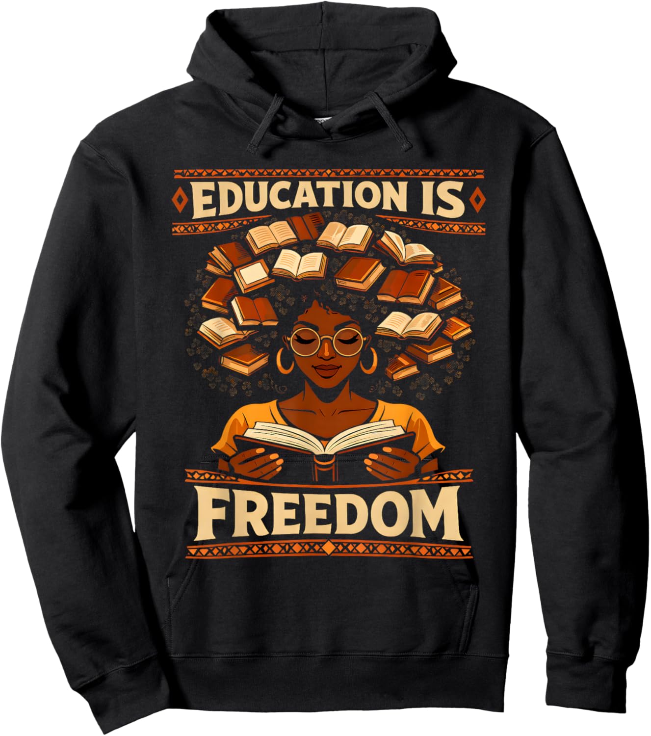 Black History Teacher Education is Freedom Women Girls Kids Hoodie - Hoodie | Black