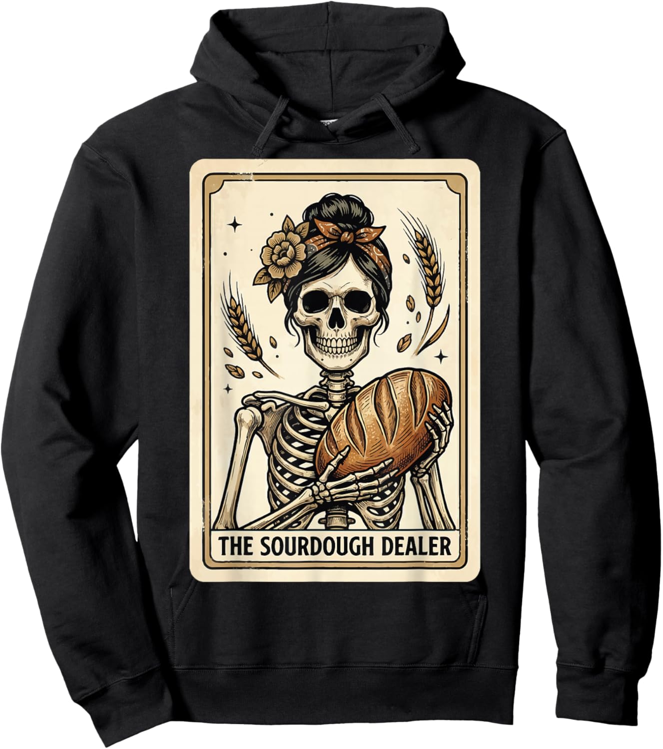 The Sourdough Dealer Tarot Card Hoodie - Hoodie | Black