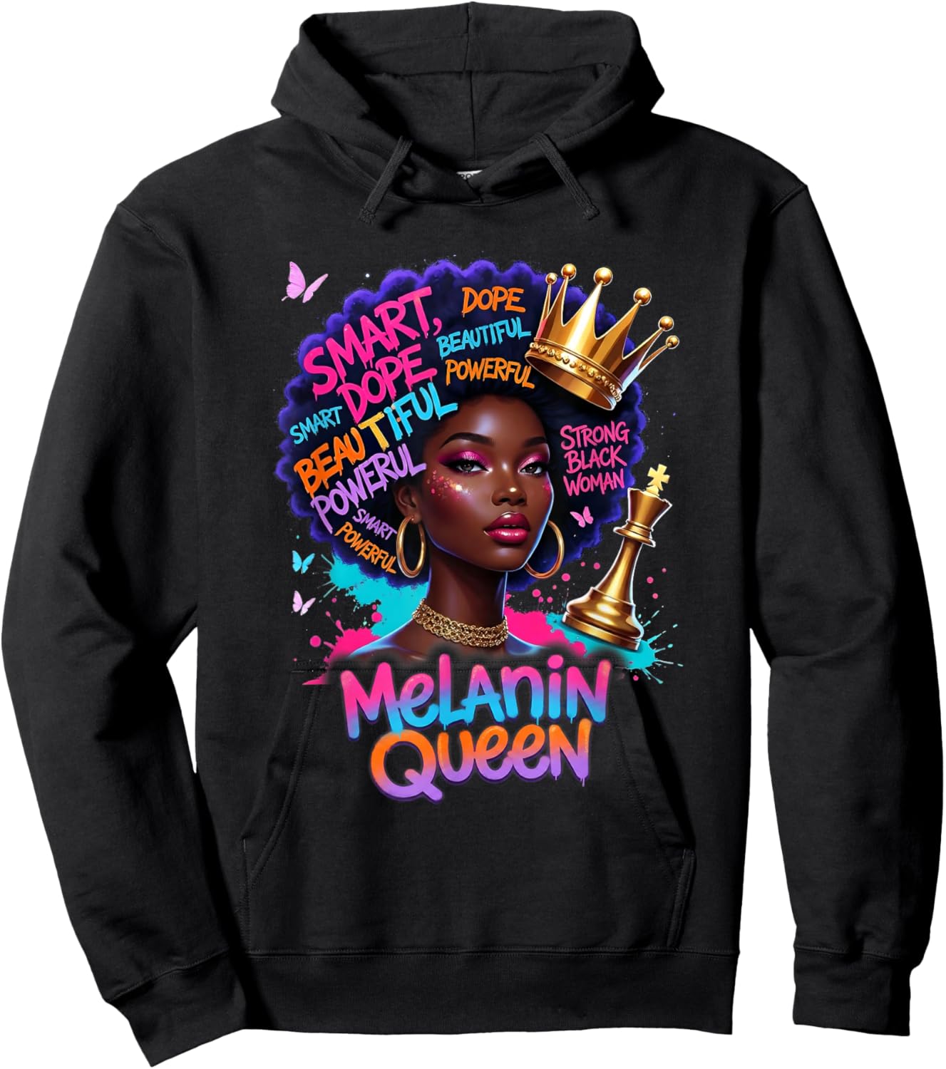 God African American Black Women Christian Afro Faith Hoodie - Hoodie | Black