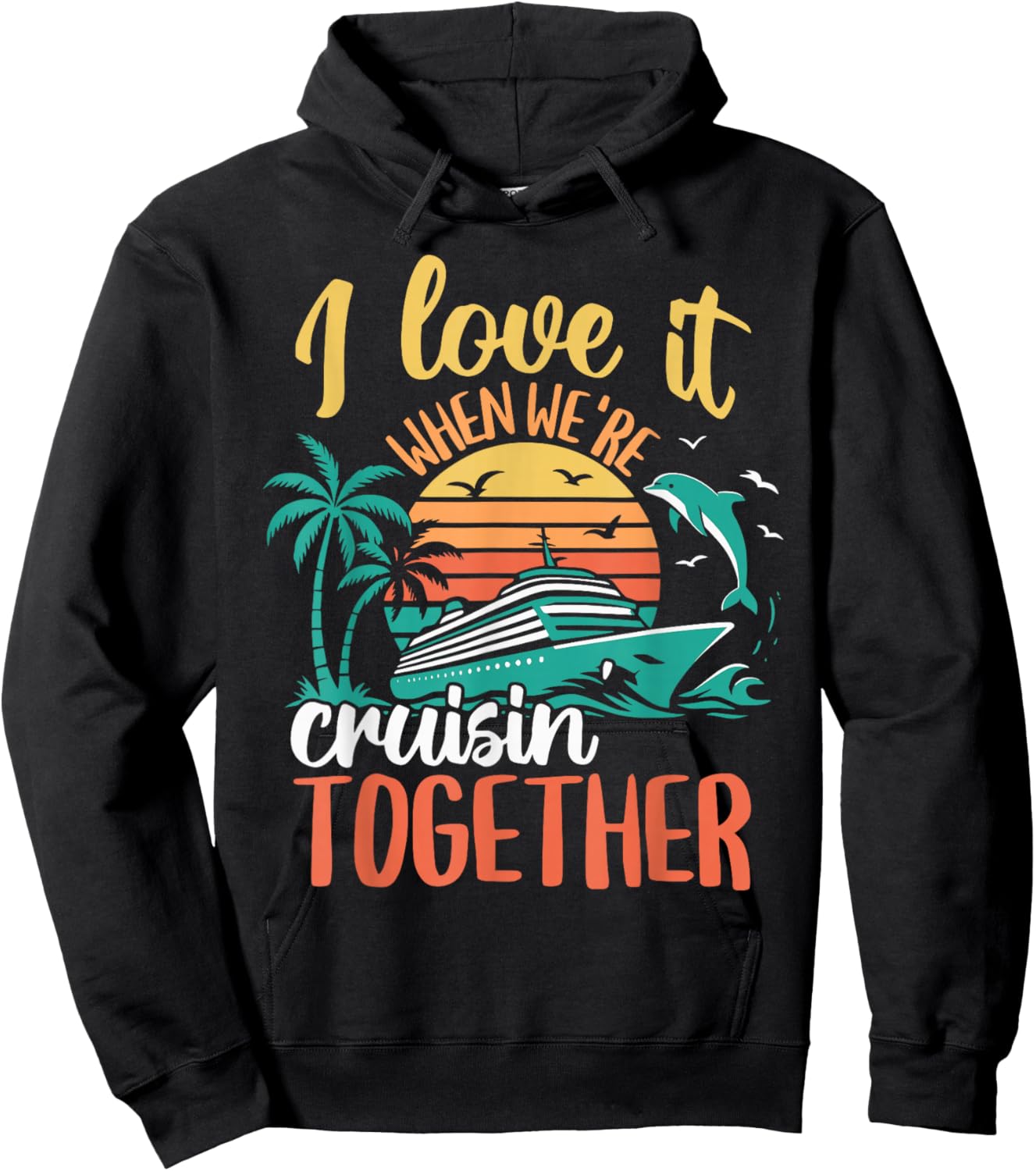 Matching Family Cruise Ship Wear Women & Couples Hoodie - Hoodie | Black