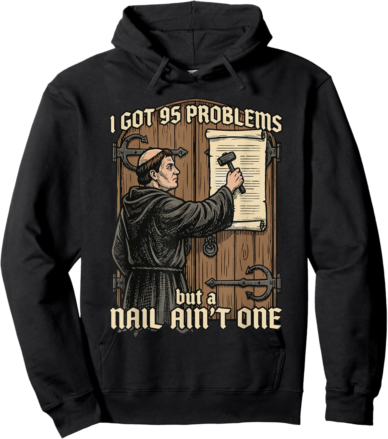 Funny Martin Luther 95 Theses Wittenberg Reformation Hoodie - Hoodie | Black