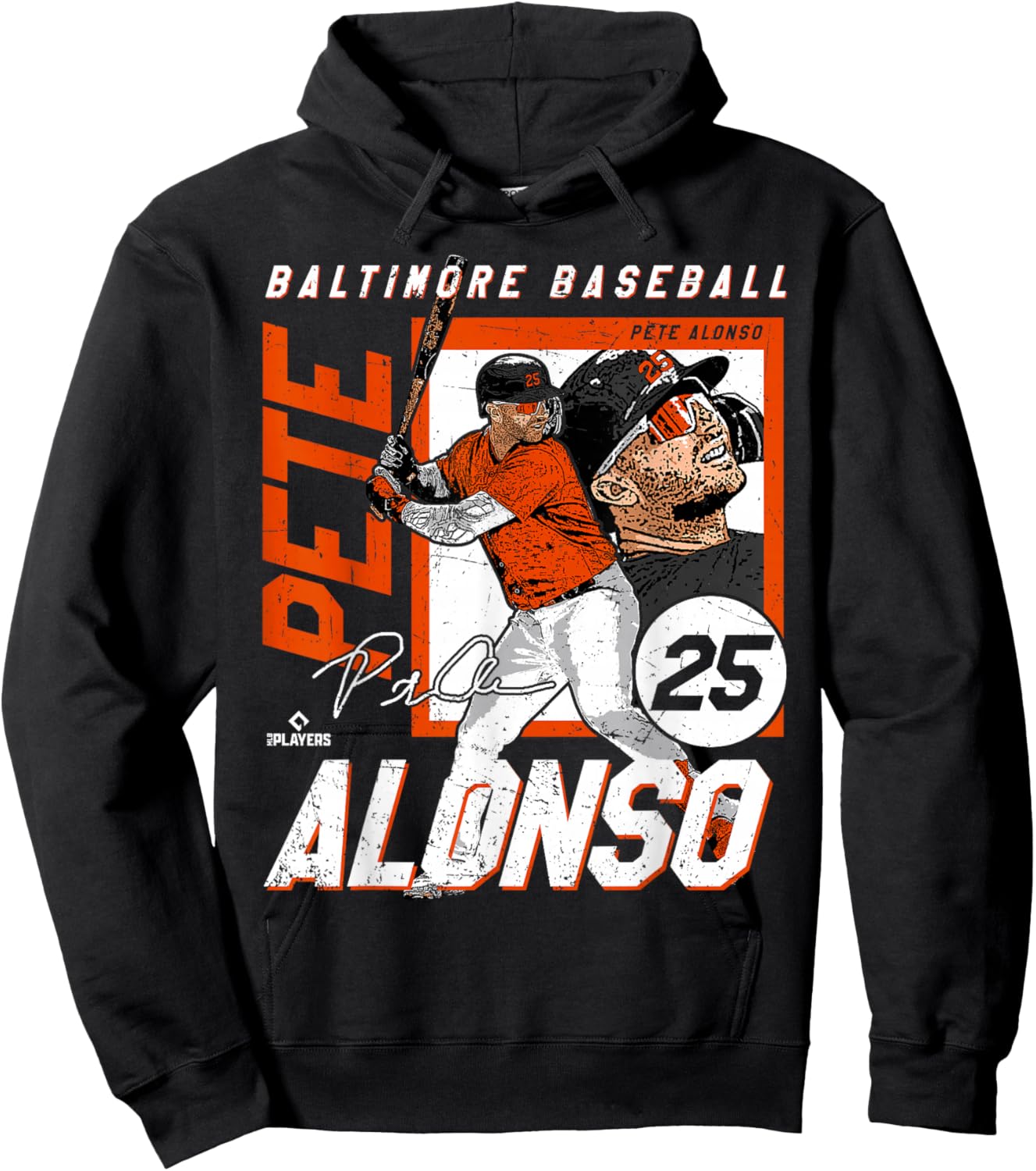 Pete Alonso | Baltimore Baseball Players | MLBPAL202M Hoodie - Hoodie | Black