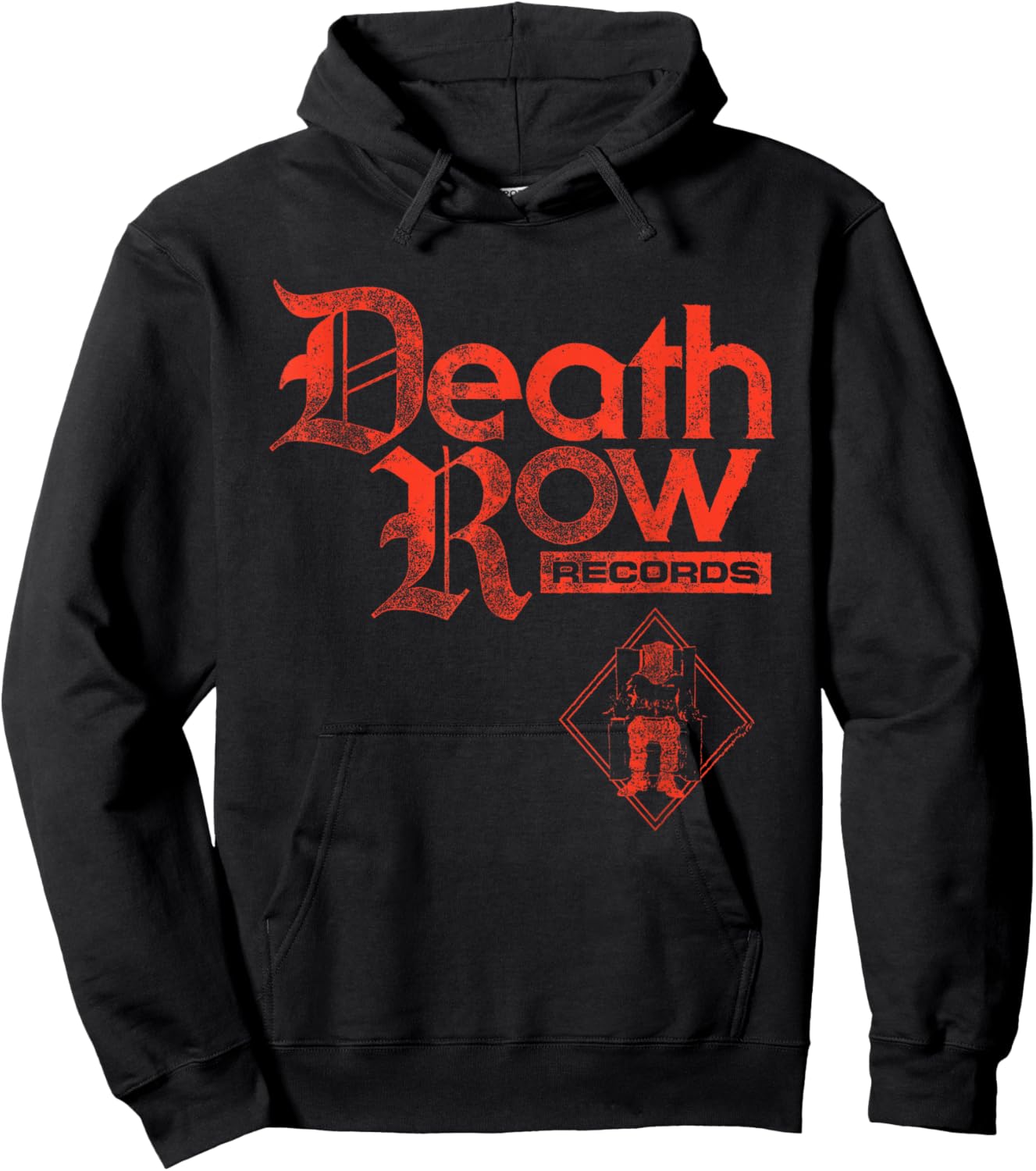 Official Death Row Records Gothic Logo Hoodie - Hoodie | Black