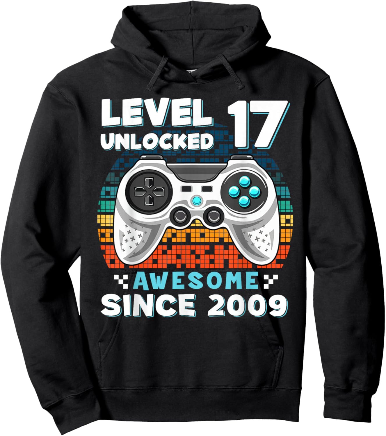 17th Birthday for Boys 17 Years Birthday Kids Gifts Hoodie - Hoodie | Black