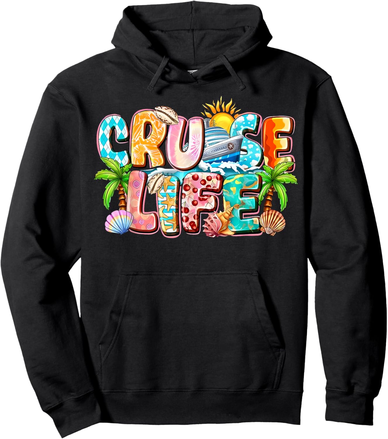Family Cruise Life Cruise Outfits 2026 Matching Hoodie - Hoodie | Black