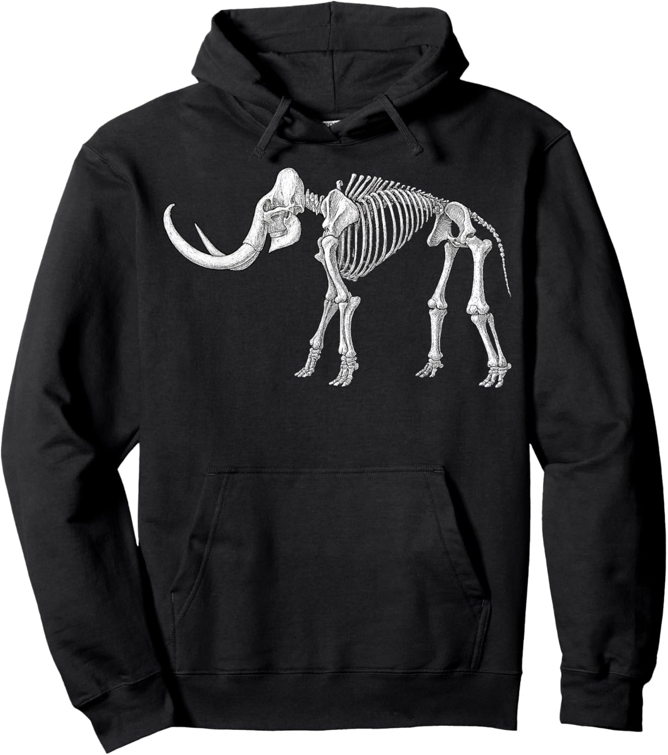 Mammuthus primigenius Fossil Paleoart Paleontology Science Hoodie - Hoodie | Black