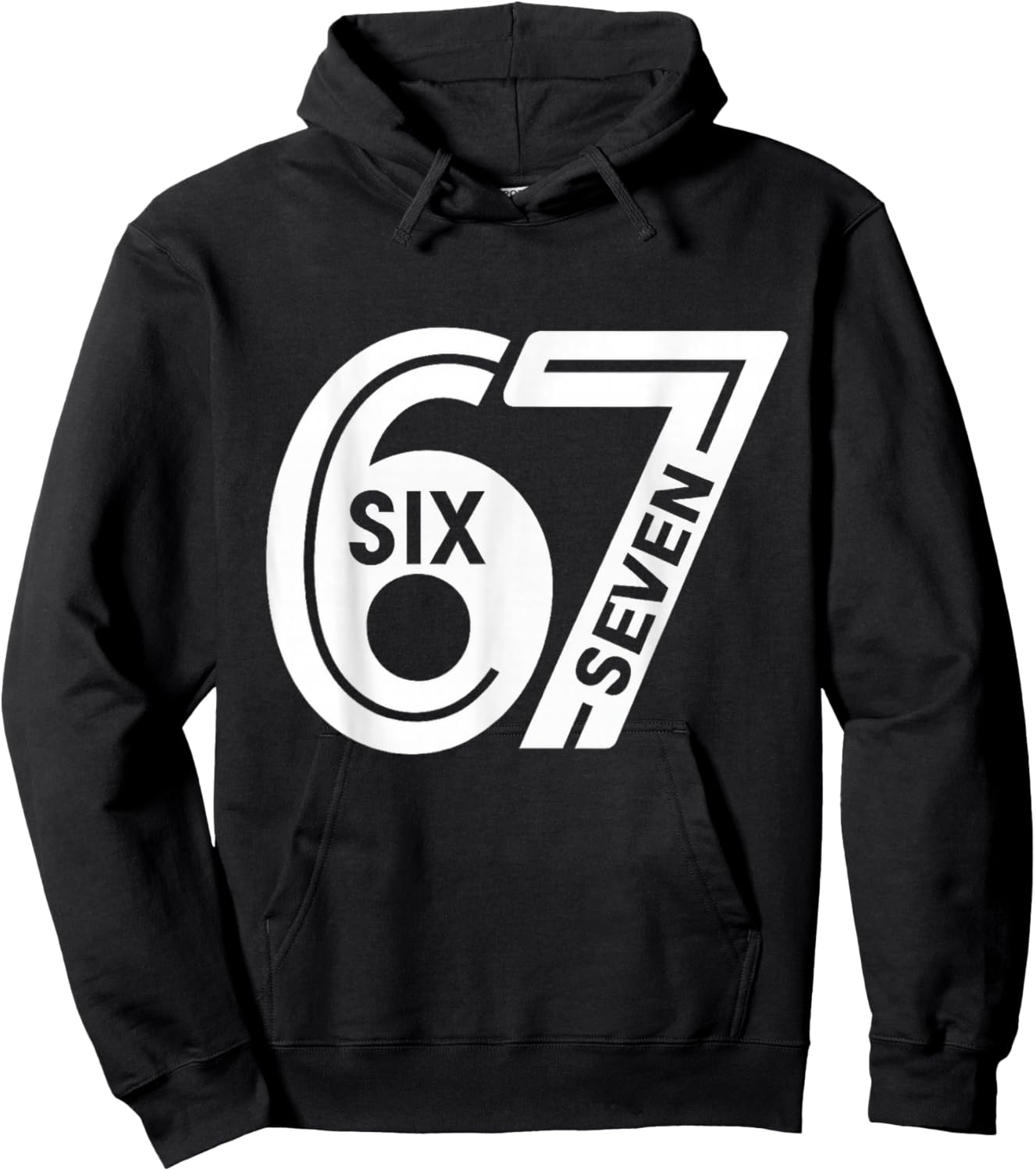 Fun Six Seven 6 7 Meme Hoodie - Hoodie | Black