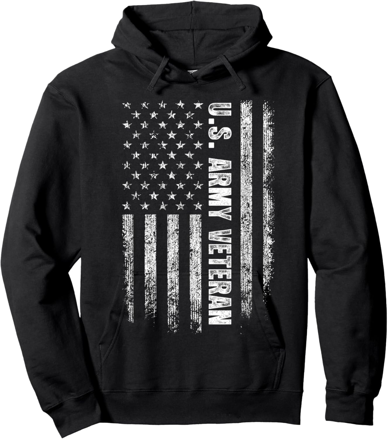 US Army Veteran Dad Veterans Day Birthday Thank You Hoodie - Hoodie | Black