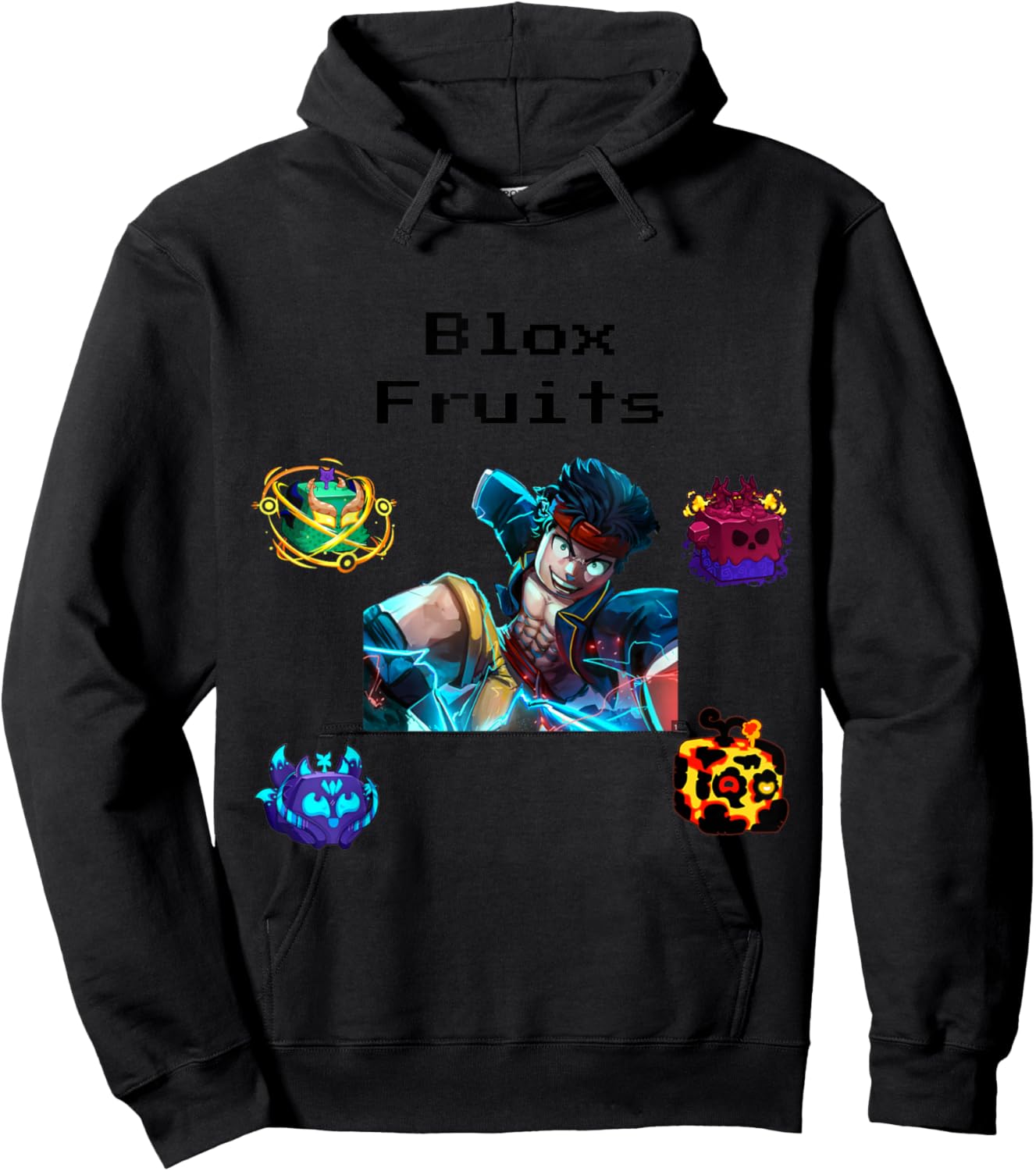 blox Fruits Hoodie - Hoodie | Black