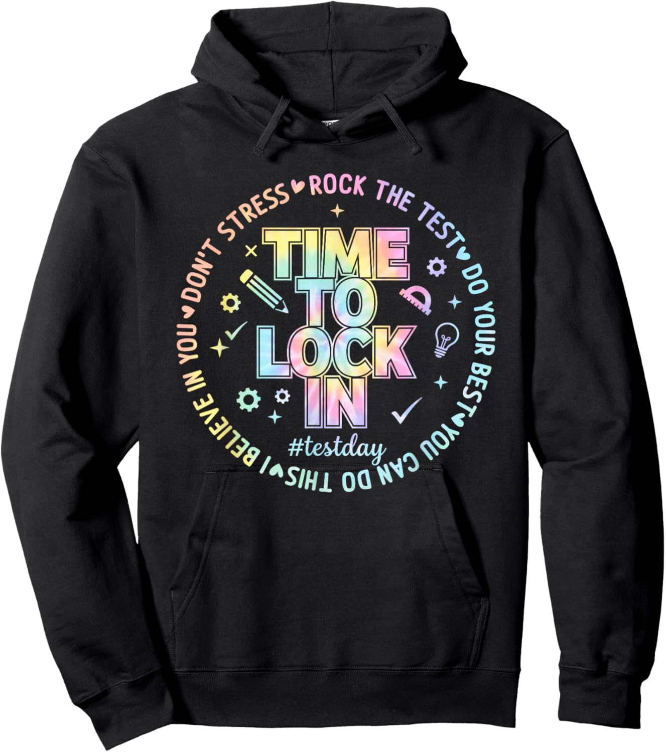You Got This Test Day State Testing Time to Lock in Teacher Hoodie - Hoodie | Black