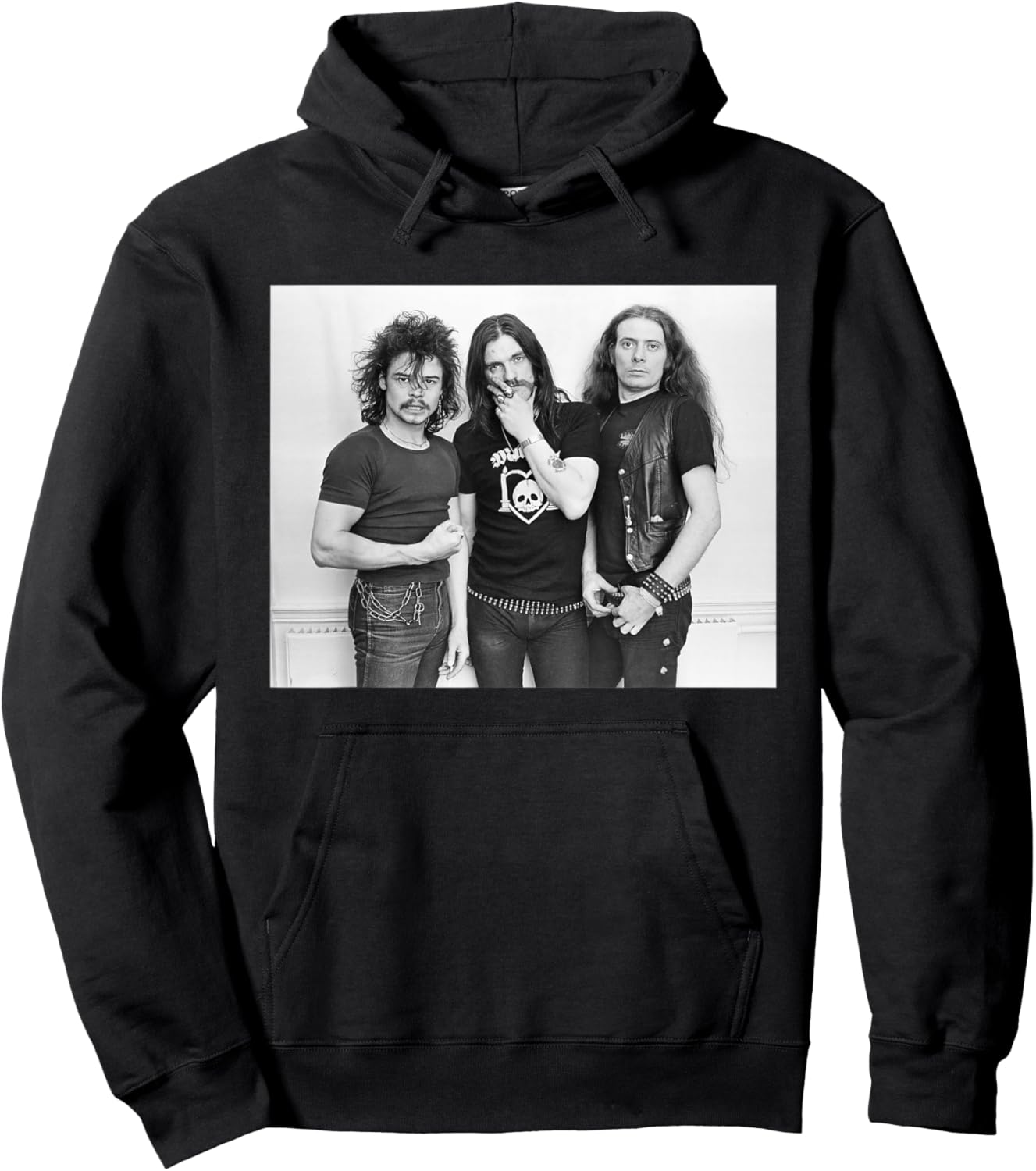 Motorhead Phil Taylor Lemmy Kilmister & Eddie Clarke 1981 Hoodie - Hoodie | Black