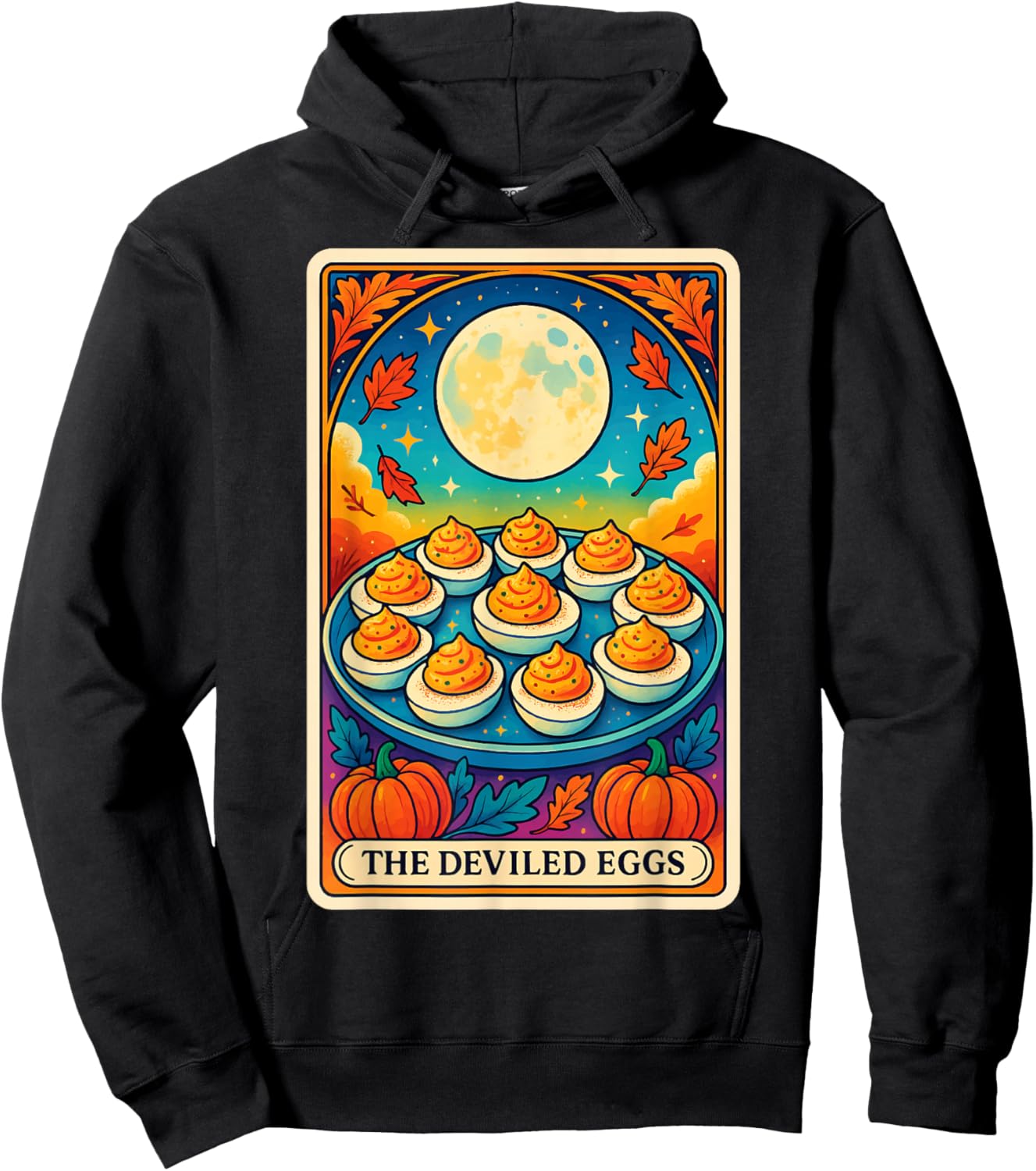 The Deviled Eggs Tarot Card Hoodie - Hoodie | Black