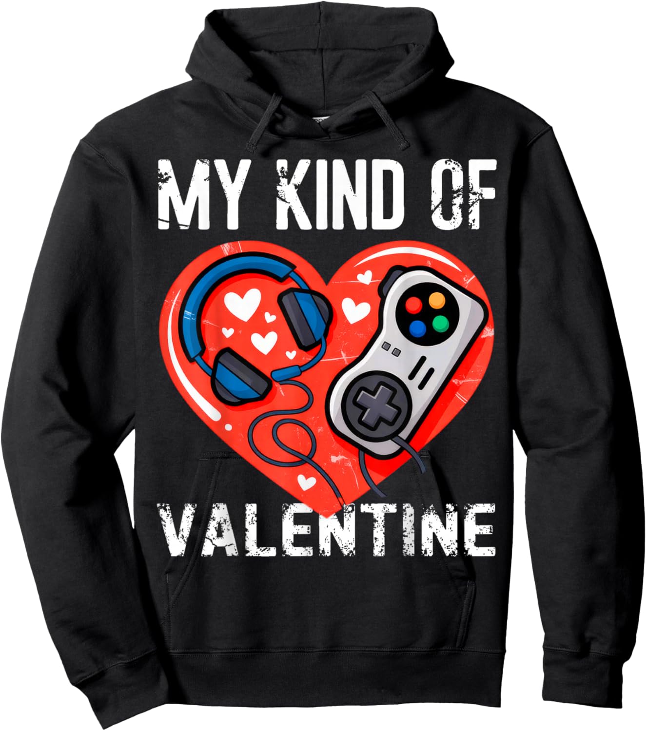 My Kind Valentine Gamer Hoodie - Hoodie | Black