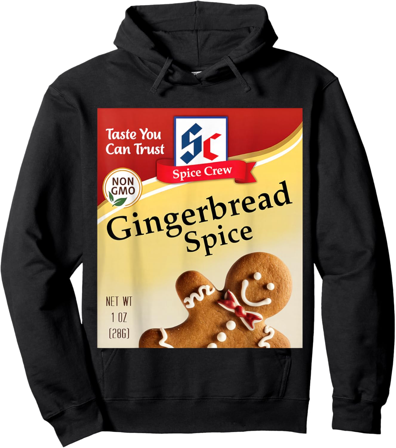 Gingerbread Spice Condiment Spice Costumes Group Matching Hoodie - Hoodie | Black