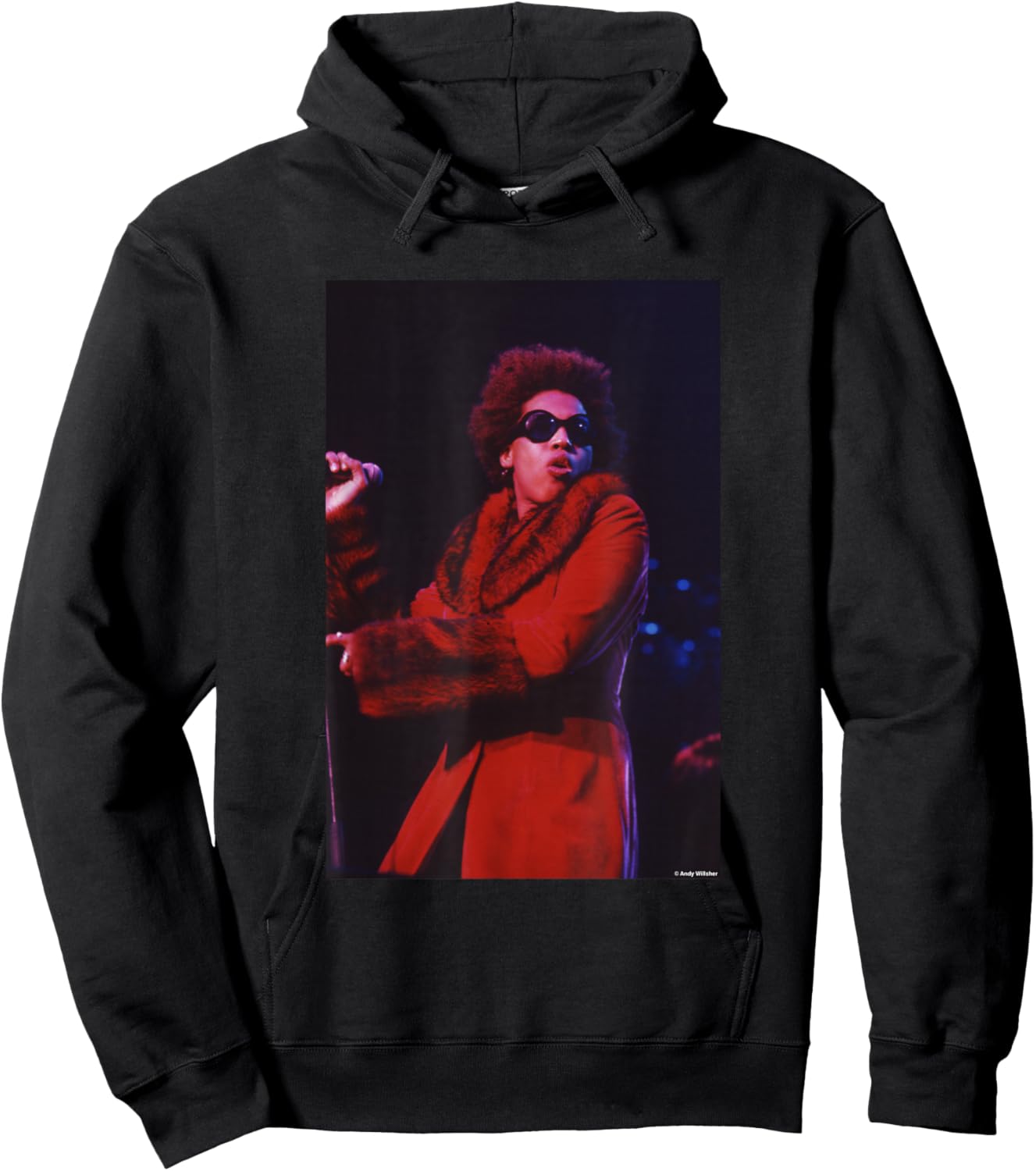 Macy Gray Live at BRIT Awards by Andy Willsher Hoodie - Hoodie | Black