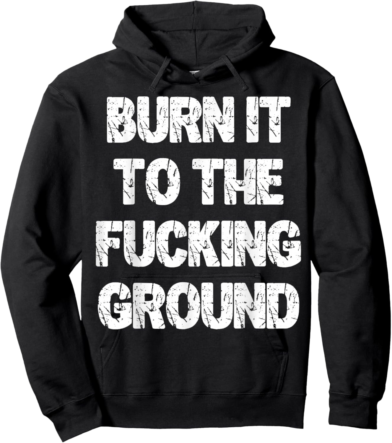 Burn It to The Fucking Ground Hoodie - Hoodie | Black