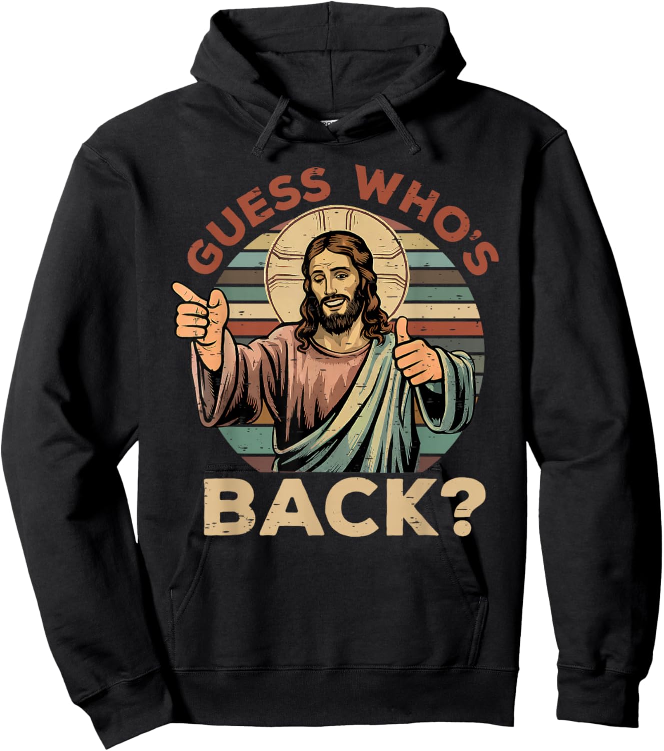 Guess Who's Back? Christian Jesus Bible Verse Happy Easter Hoodie - Hoodie | Black