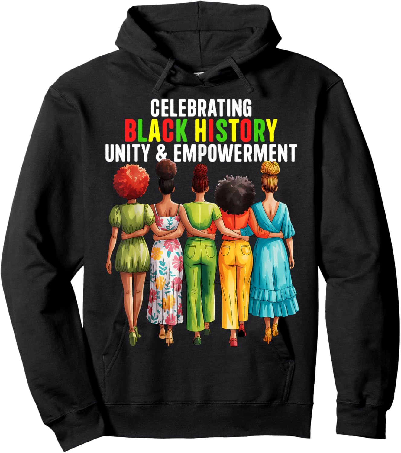 Black History Month Shirt Women Afro Black Women African Hoodie - Hoodie | Black