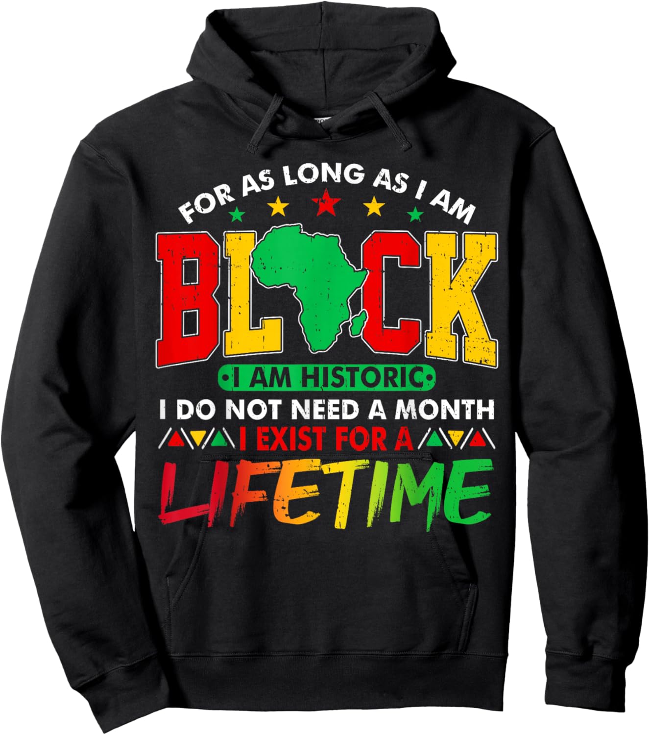 I Am Black History Lifetime Black History Month Men Women Hoodie - Hoodie | Black