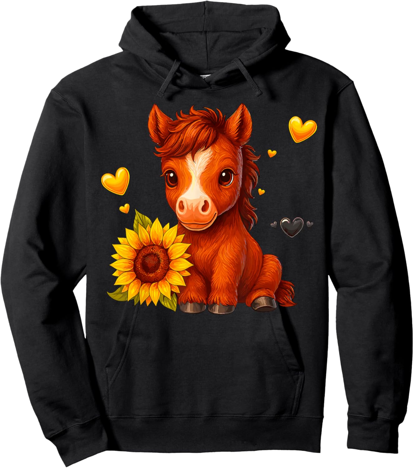 Sunflower Horse Hoodie - Hoodie | Black