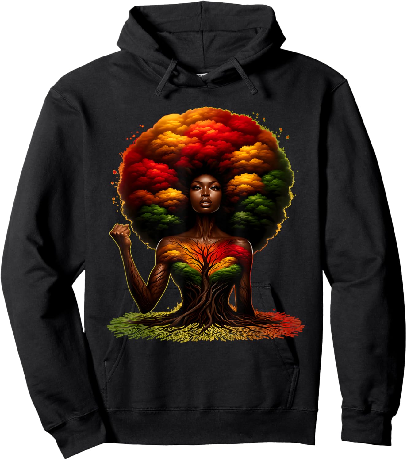 Black Girl Magic Afro Melanin Queen African American Women Hoodie - Hoodie | Black