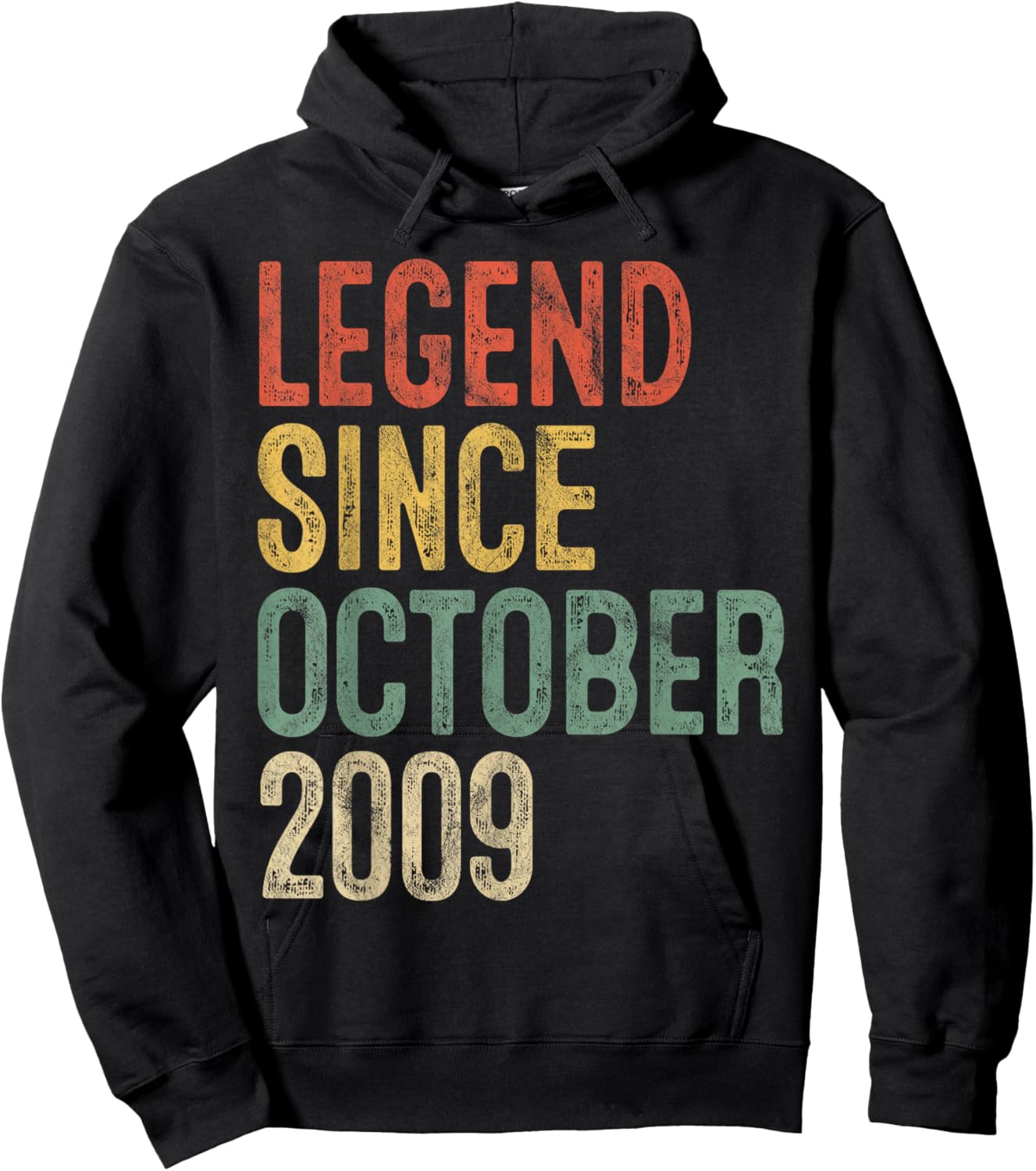 Legend October 2009 16th Birthday Boy Girl 16 Year Old Hoodie - Hoodie | Black