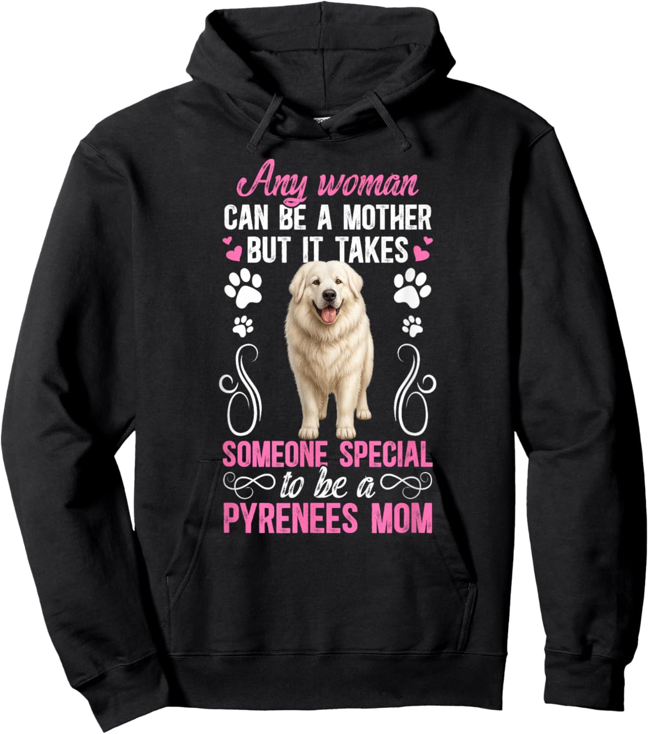 to Be A Great Pyrenees Mom Great Pyrenees Owner Hoodie - Hoodie | Black