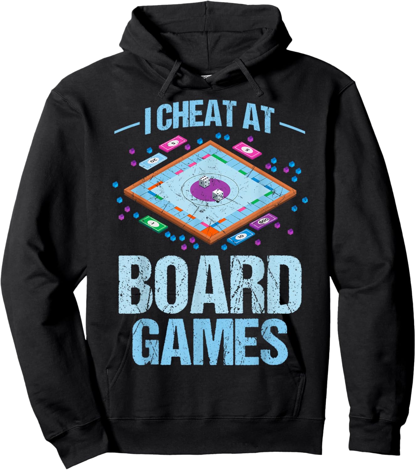 I Cheat at Board Games - Board Gamer Hoodie - Hoodie | Black