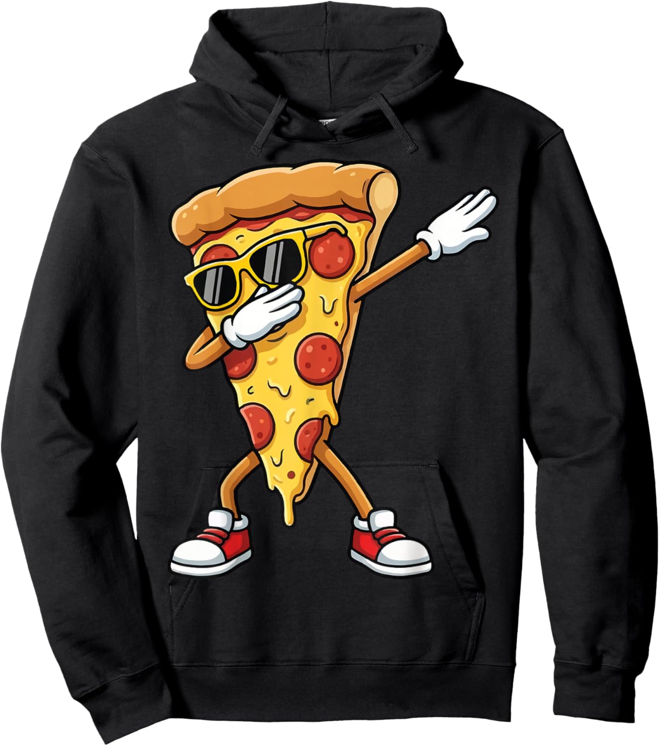 Pizza Dabbing Pizza Slice Hoodie - Hoodie | Black