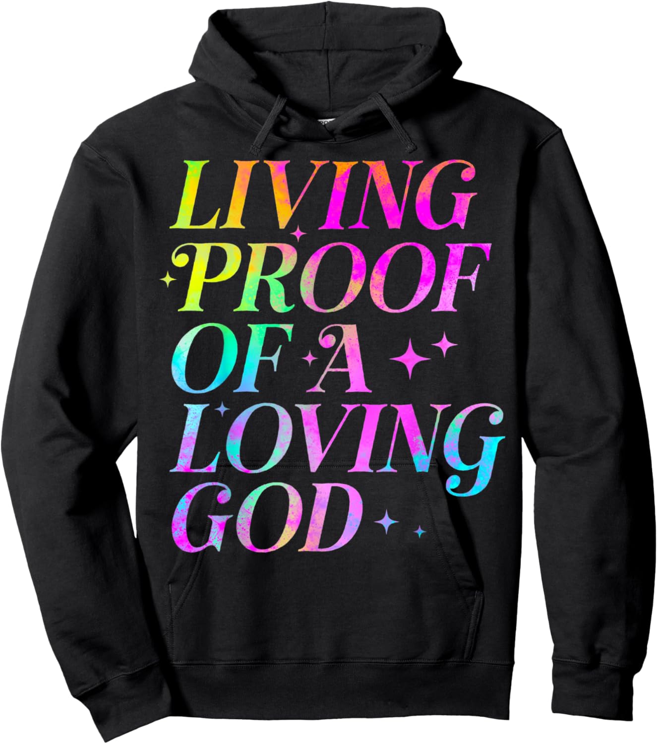 Living Proof of a Loving God Faith Christian Hoodie - Hoodie | Black