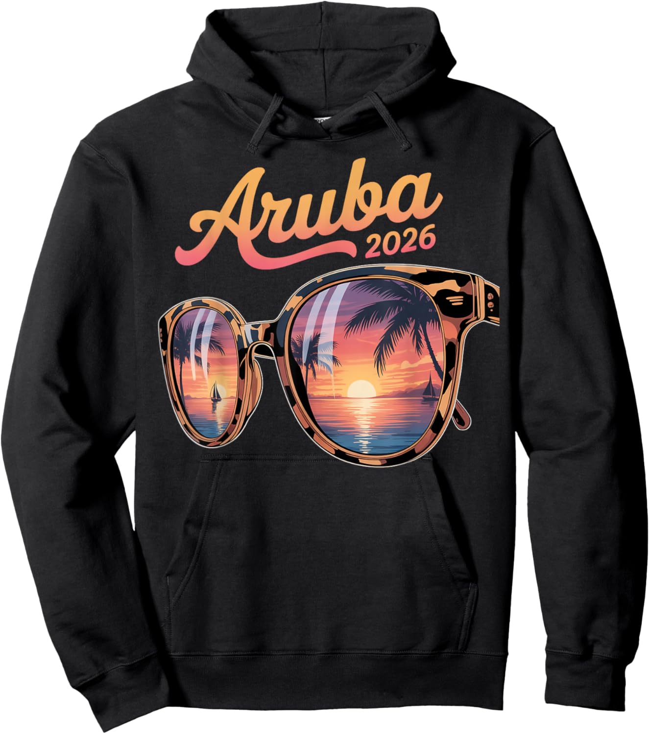 Aruba Cruise 2026 Matching Family Vacation Hoodie - Hoodie | Black