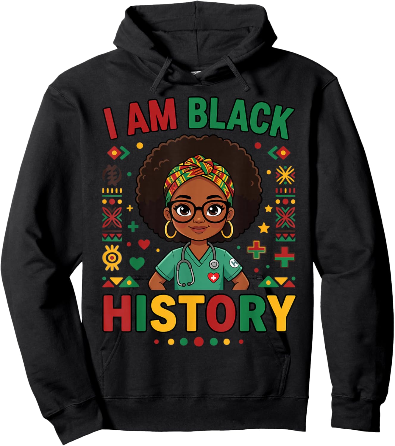 I Am Black History Women Girl Black History Month Juneteenth Hoodie - Hoodie | Black