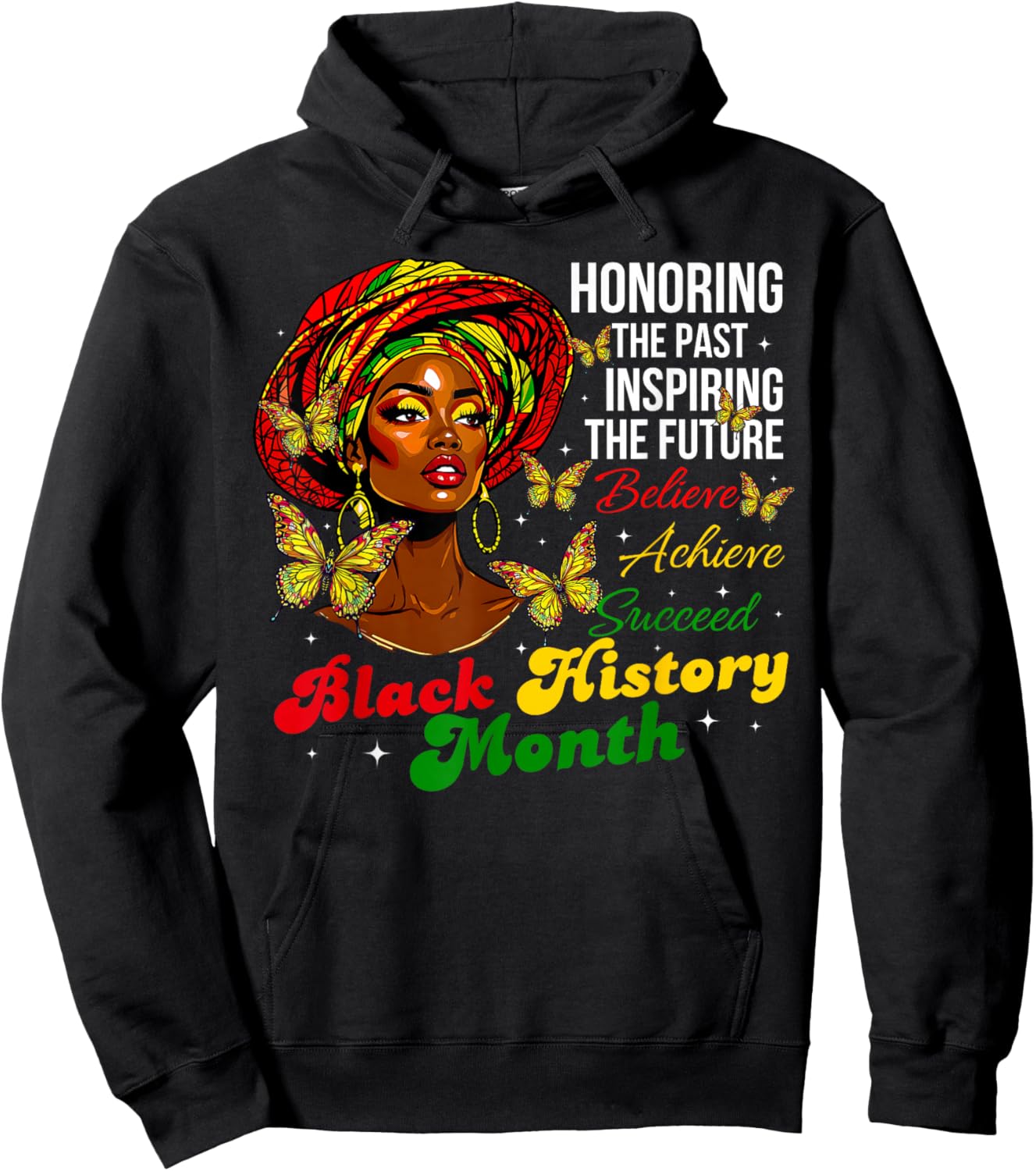 Honoring Past Inspiring Future Black History African Women Hoodie - Hoodie | Black
